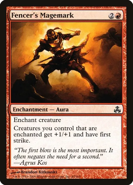 Fencer's Magemark, Magic card GPT 65 — Guildpact set