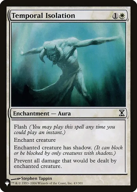 Temporal Isolation, Magic card PLST TSP-43 — The List set