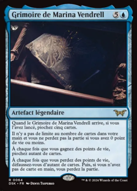 Grimoire de Marina Vendrell, carte Magic DSK 64 — extension Duskmourn: House of Horror
