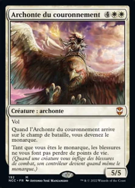 Archonte du couronnement, carte Magic NCC 192 — extension New Capenna Commander
