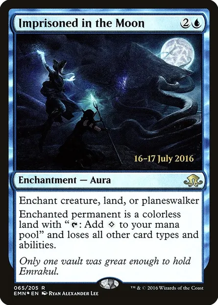 Prisonnier de la lune, carte Magic PEMN 65s — extension Eldritch Moon Promos