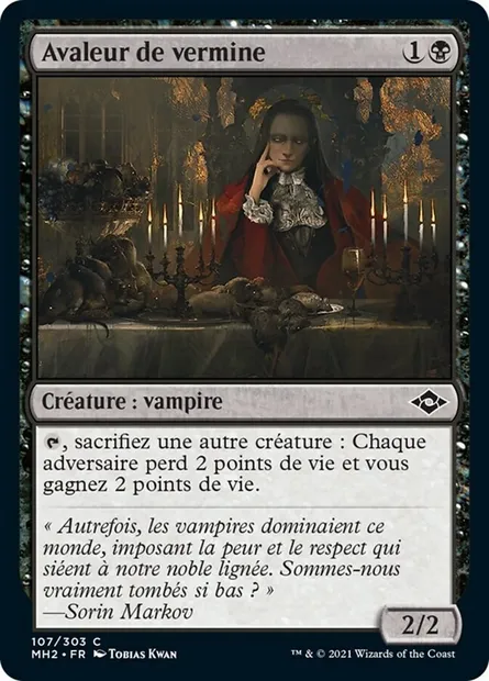 Avaleur de vermine, carte Magic MH2 107 — extension Horizons du Modern 2