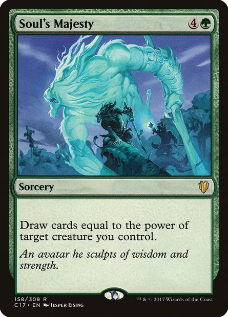 Soul's Majesty, Magic card C17 158 — Commander 2017 set