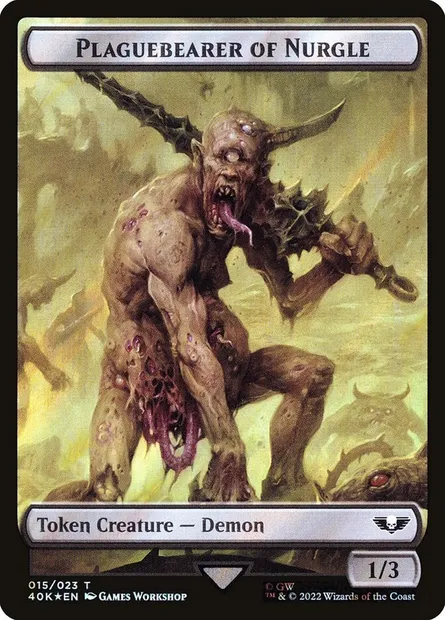 Plaguebearer of Nurgle, Magic card T40K 15★ — Warhammer 40,000 Tokens set