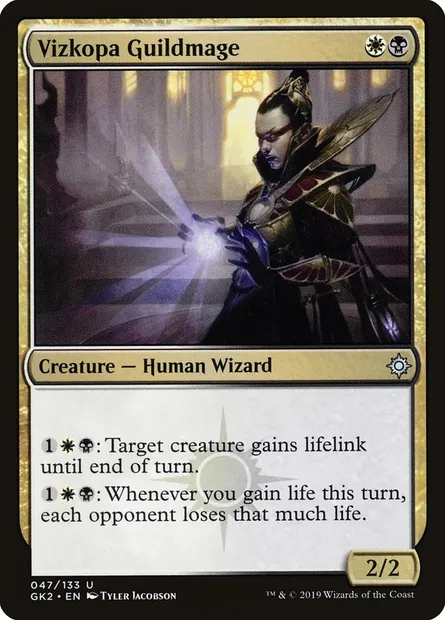 Vizkopa Guildmage, Magic card GK2 47 — RNA Guild Kit set