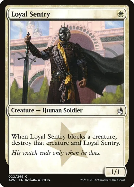 Loyal Sentry, Magic card A25 22 — Masters 25 set