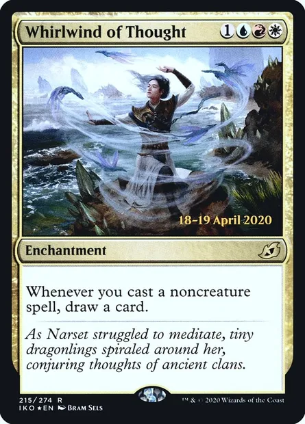 Tourbillon de pensée, carte Magic PIKO 215s — extension Ikoria: Lair of Behemoths Promos