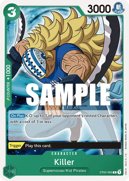 Killer, carte One Piece ST02-005 — extension Worst Generation