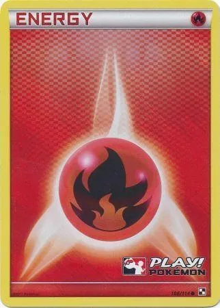 Énergie Feu, carte Pokémon LGP 106 — extension League Promos