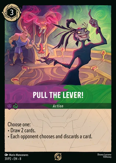 Pull the Lever!, Disney Lorcana card P2-031 — P2 set