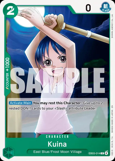 Kuina, One Piece card EB03-014 — ONE PIECE HEROINES EDITION set
