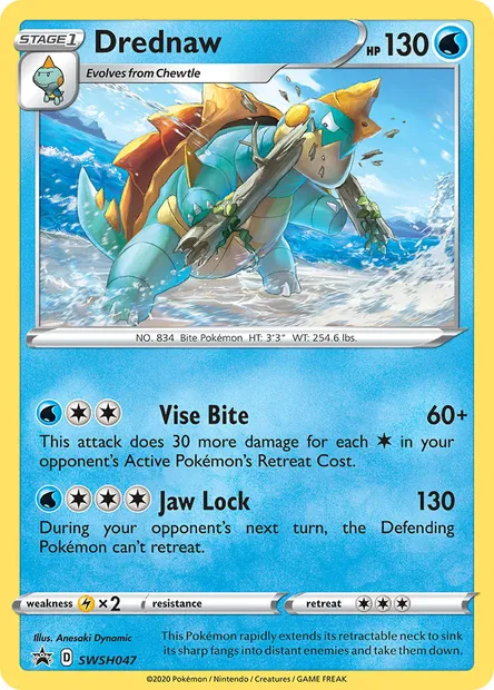 Drednaw, Pokémon card SWSH 047 — SWSH Black Star Promos set