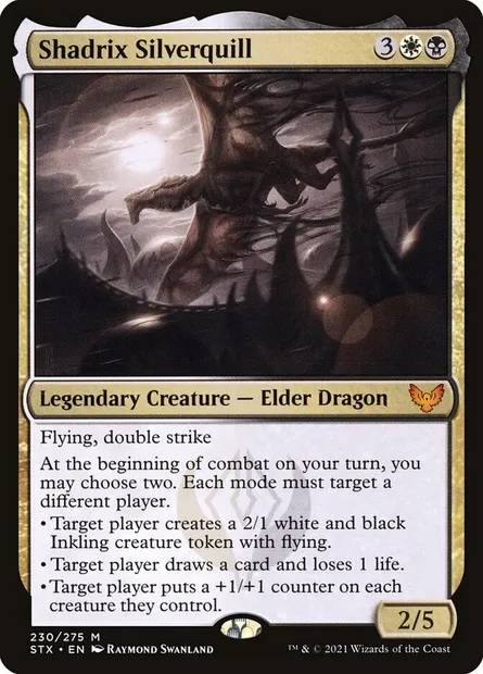 Shadrix Silverquill, Magic card STX 230 — Strixhaven: School of Mages set