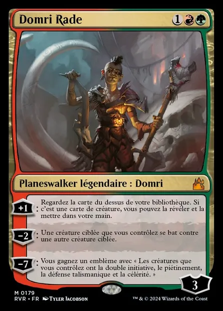 Domri Rade, carte Magic RVR 179 — extension Ravnica Remastered