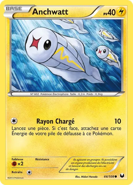 Anchwatt, carte Pokémon DEX 44 — extension Explorateurs Obscurs