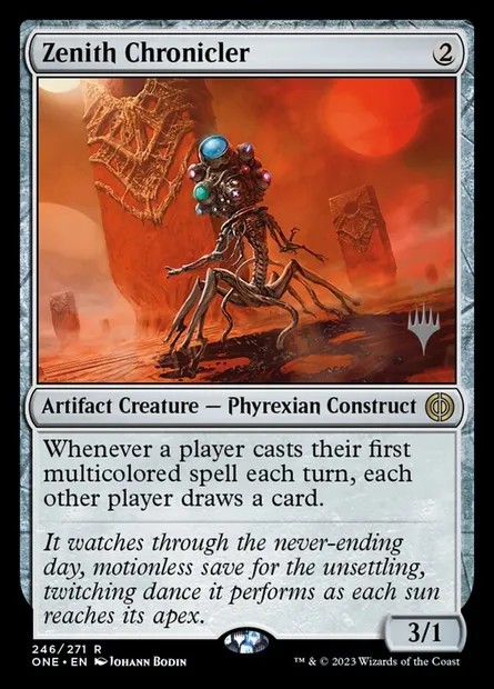 Zenith Chronicler, Magic card PONE 246p — Phyrexia: All Will Be One Promos set