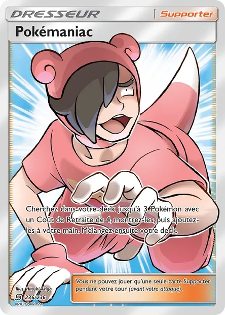 Pokémaniac, carte Pokémon UNM 236 — extension Harmonie des Esprits