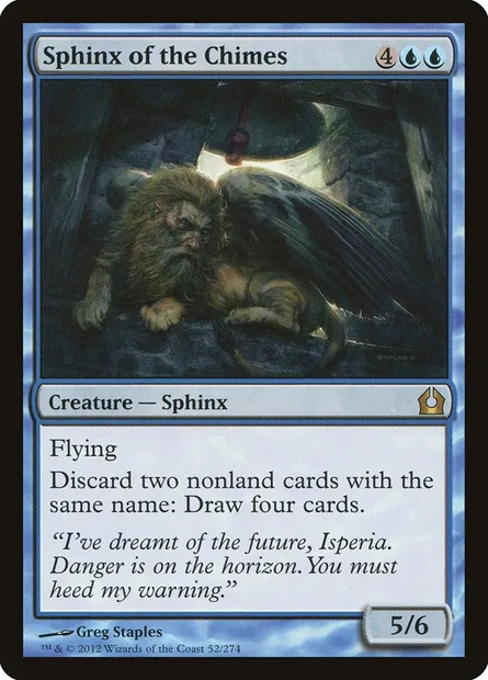 Sphinx of the Chimes, Magic card RTR 52 — Return to Ravnica set