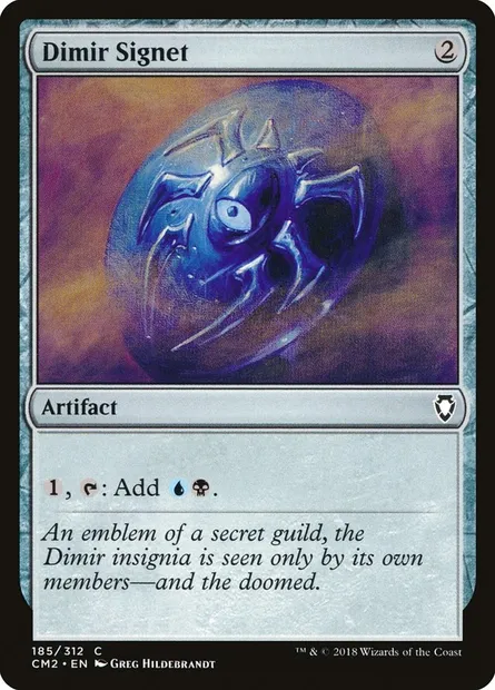 Dimir Signet, Magic card CM2 185 — Commander Anthology Volume II set