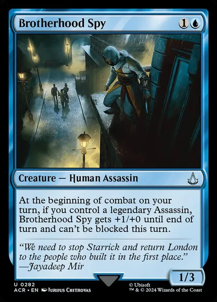 Brotherhood Spy, Magic card ACR 282 — Assassin's Creed set