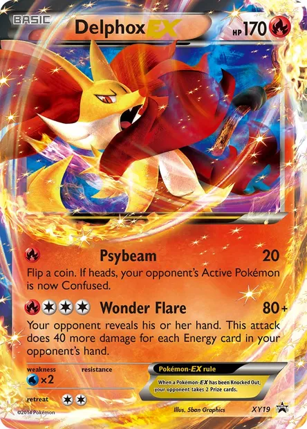 Delphox EX, Pokémon card XY 19 — XY Black Star Promos set