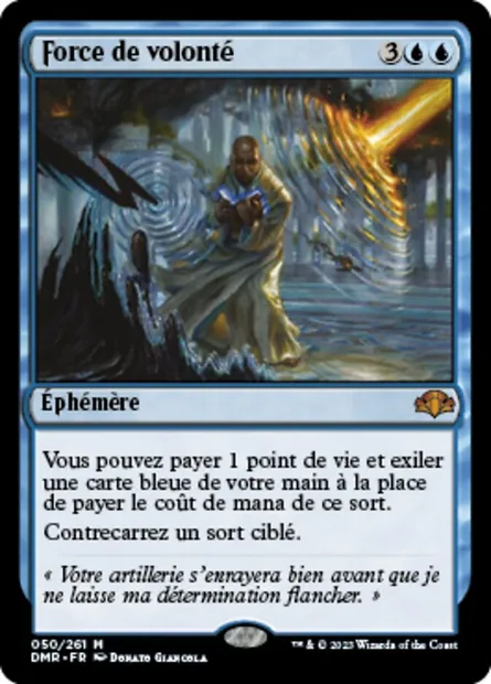 Force de volonté, carte Magic DMR 50 — extension Dominaria Remastered