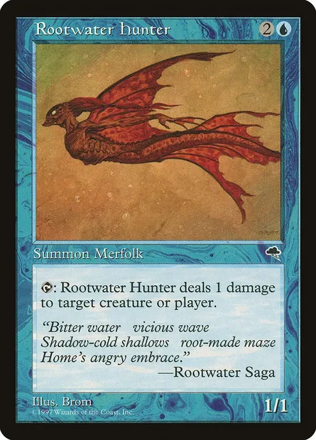 Rootwater Hunter, Magic card TMP 82 — Tempest set