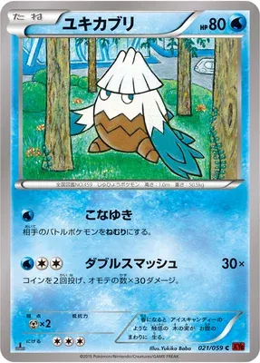 Snover, Pokémon card XY8B 021 — Red Flash set