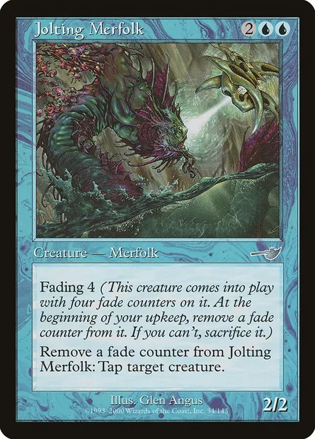 Jolting Merfolk, Magic card NEM 34 — Nemesis set