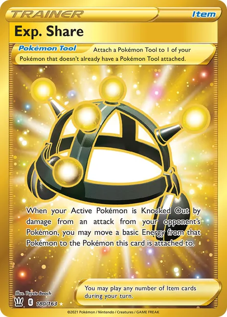 Exp. Share, Pokémon card BST 180 — Battle Styles set