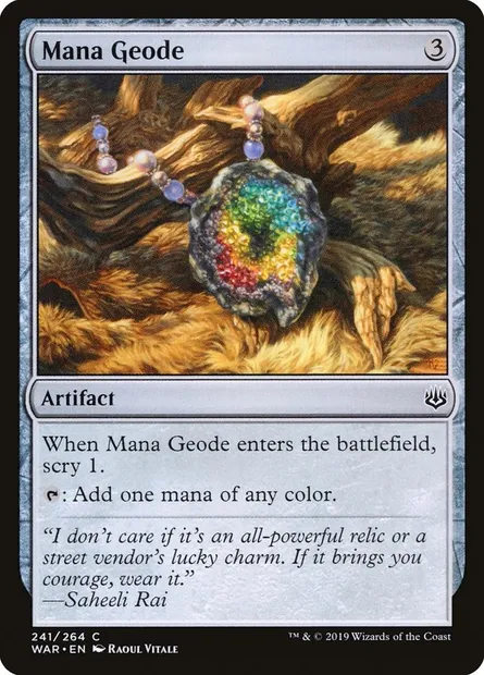 Mana Geode, Magic card WAR 241 — War of the Spark set