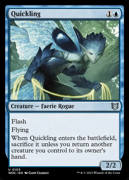Quickling, Magic card WOC 103 — Wilds of Eldraine Commander set