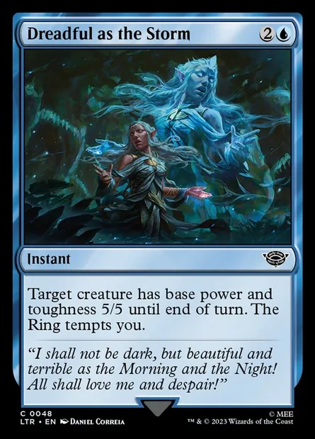 Dreadful as the Storm, Magic card LTR 48 — The Lord of the Rings: Tales of Middle-earth set