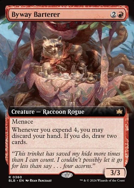Byway Barterer, Magic card BLB 360 — Bloomburrow set