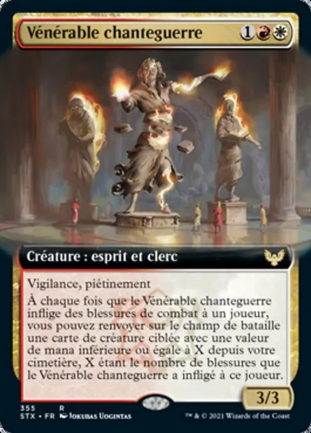 Vénérable chanteguerre, carte Magic STX 355 — extension Strixhaven: l'Académie des Mages