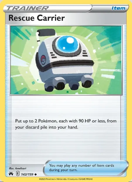 Rescue Carrier, Pokémon card CRZ 142 — Crown Zenith set