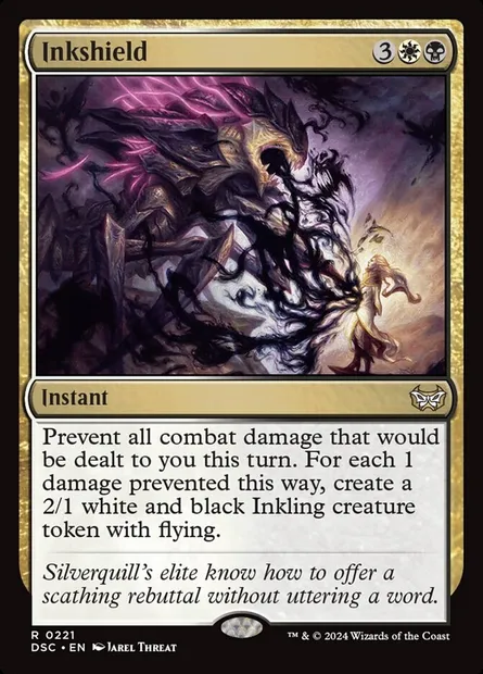 Inkshield, Magic card DSC 221 — Duskmourn: House of Horror Commander set