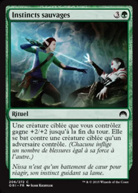 Instincts sauvages, carte Magic ORI 206 — extension Magic Origines