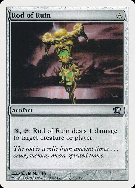 Rod of Ruin, Magic card 8ED 312 — Eighth Edition set