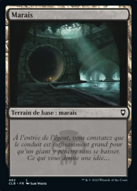 Marais, carte Magic CLB 462 — extension Commander Légendes : la bataille de la Porte de Baldur