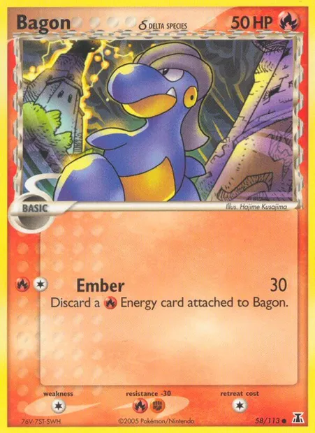 Bagon δ, Pokémon card DS 58 — Delta Species set