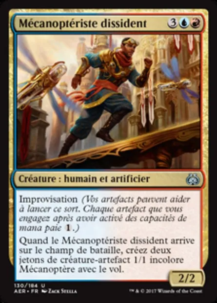 Mécanoptériste dissident, carte Magic AER 130 — extension La révolte éthérique