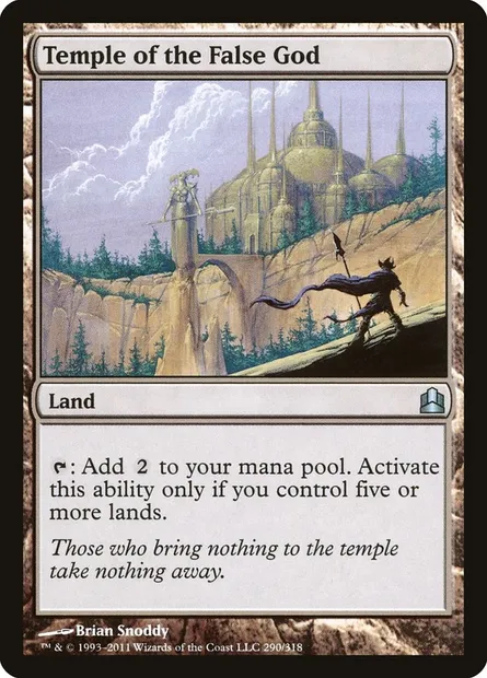 Temple of the False God, Magic card CMD 290 — Commander 2011 set