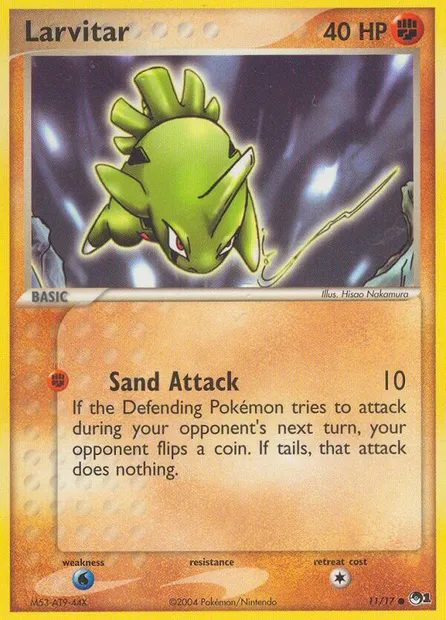 Larvitar, Pokémon card P1 11 — POP Series 1 set