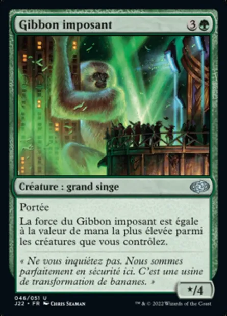 Gibbon imposant, carte Magic J22 46 — extension Jumpstart 2022