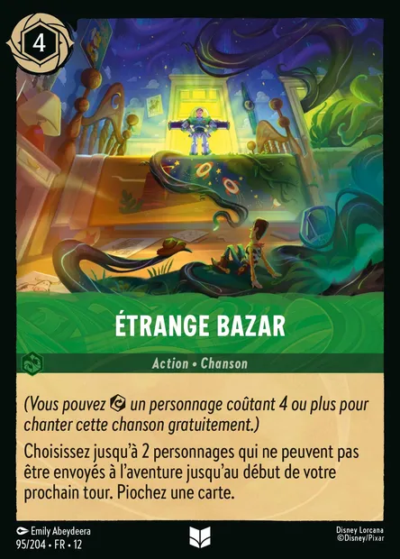 Étrange Bazar, carte Disney Lorcana CH12-095 — extension Contrées Inconnues