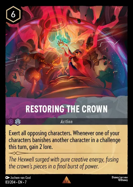 Restoring the Crown, Disney Lorcana card CH7-083 — Archazia's Island set