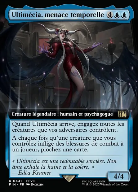 Ultimécia, menace temporelle, carte Magic FIN 441 — extension Final Fantasy