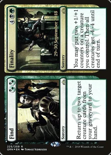 Find // Finality, Magic card PGRN 225s — Guilds of Ravnica Promos set