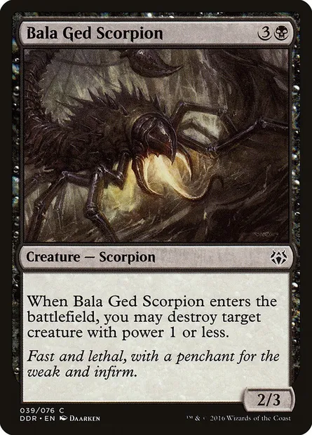 Bala Ged Scorpion, Magic card DDR 39 — Duel Decks: Nissa vs. Ob Nixilis set